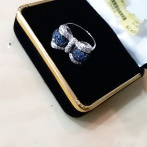 Diamond Saphire/White Gold 14k Ring